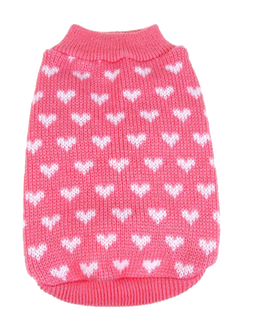 Silvercell Pets Puppy Dogs Clothes Jacket Little Heart Knit Sweater Coat